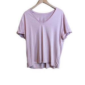a new day Pink V-Neck‎ T Shirt Size XXL